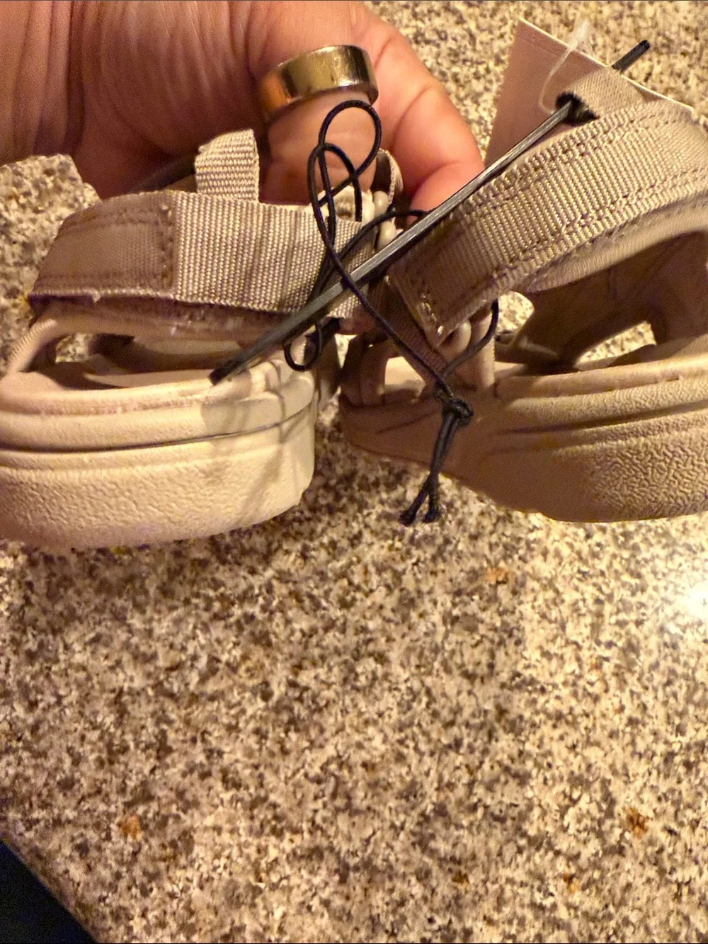 H&M Kids Tan Adjustable Strap Sandals
